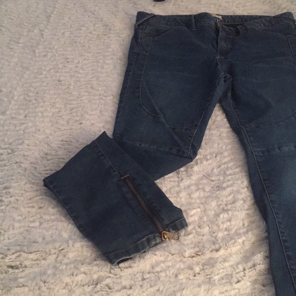 Free People Moto Jeans